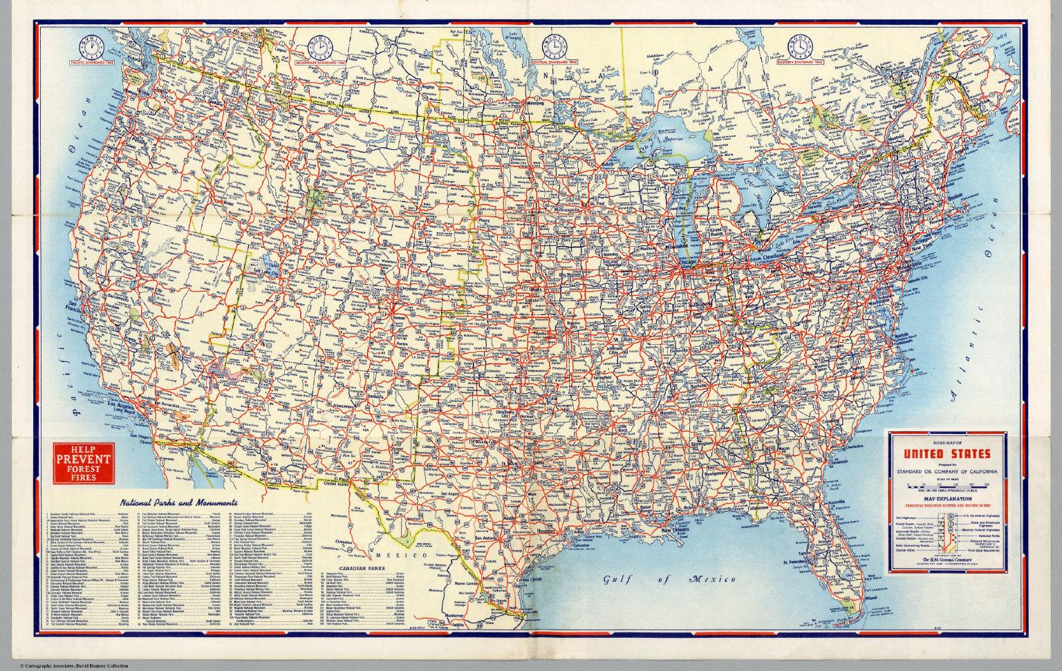 usa mapa samochodowa Drogowa mapa stanów USA   STANY zjednoczone mapa Drogowa (Ameryka 