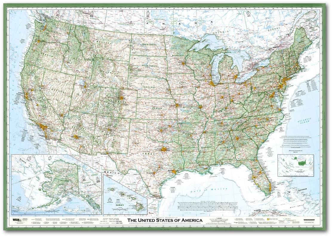 Ulice USA mapa
