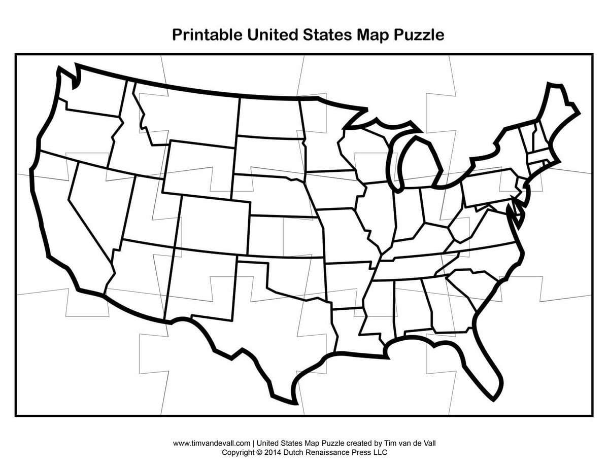 USA quiz mapie