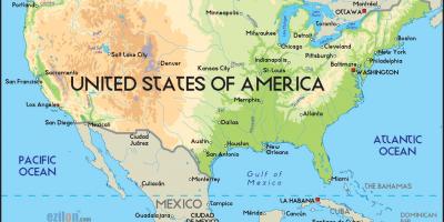 Nami Ameryka mapa