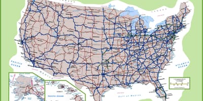 Drogowa mapa USA