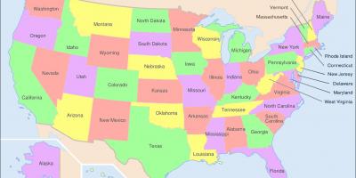 Państwowego mapę USA