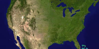 Mapa satelita USA