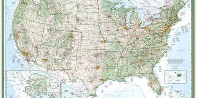 Ulice USA mapa