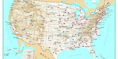 Szczegółowa mapa USA