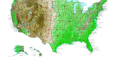 Wyniesienie mapie USA